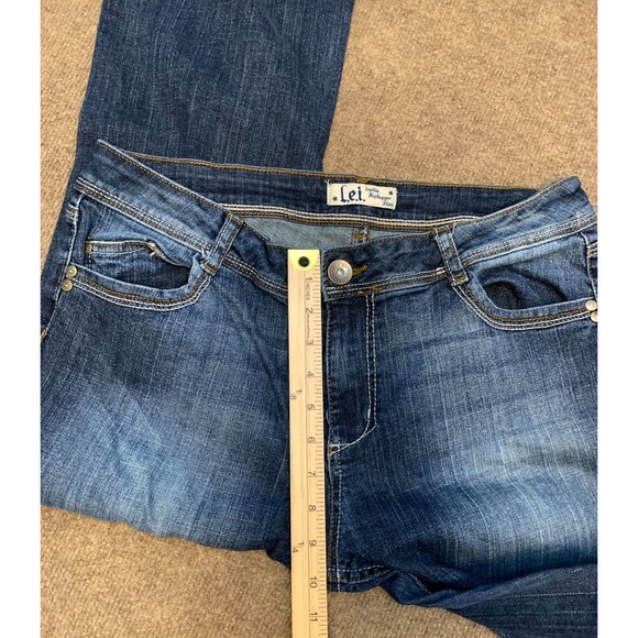 Lei Jeans Womens 15/34 Sophia Hiphugger Flare Bootcut Whisker Stretch Y2K Denim - Picture 5 of 9